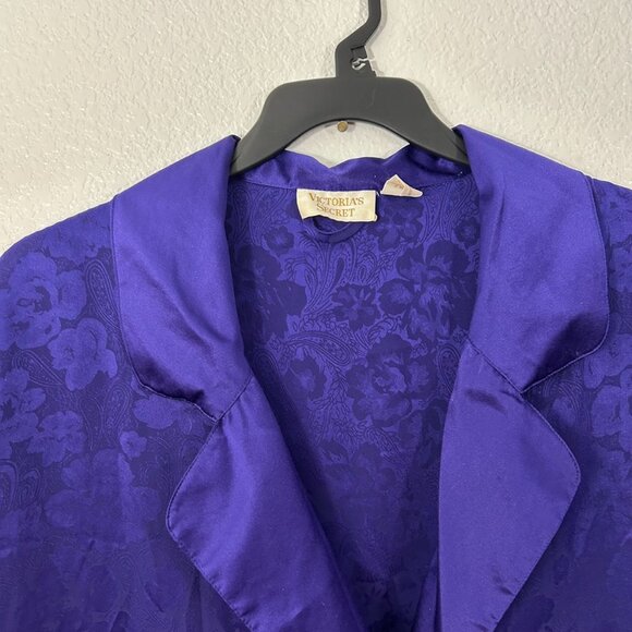 VTG Victoria's Secret Gold Label Long Double Breasted Button Robe House Dress - Picture 3 of 8